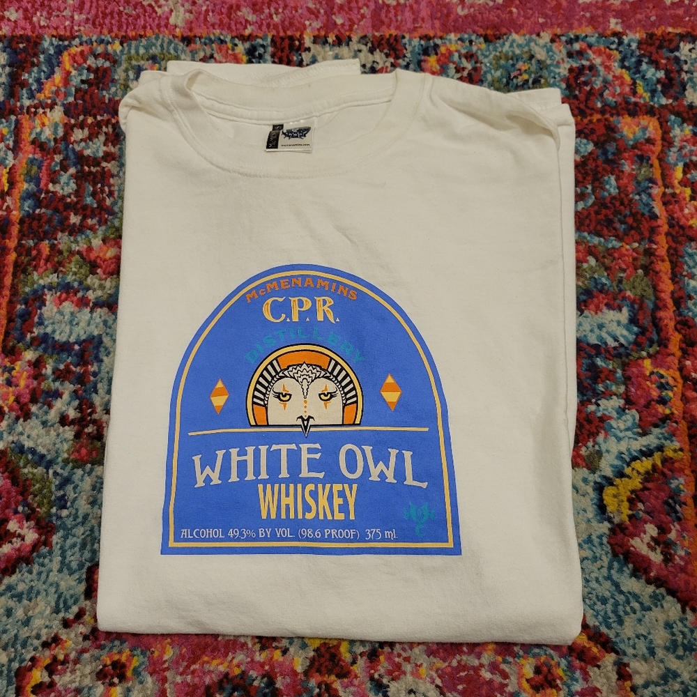 McMenamins C.P.R. Distillery White Owl  Whiskey 2XL